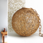 Suspension boules corde