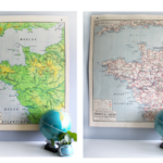 Affiche carte France de l’Ouest