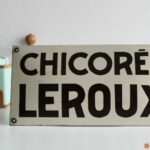 Plaque émaillée Chicorée Leroux