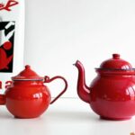 Théière émaillée