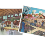 Affiche Le potager / La ferme à l’étable