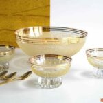 Service en verre granité