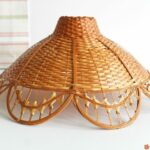 Abat jour Fleur en osier