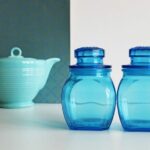 Pot en verre couvercle rosace