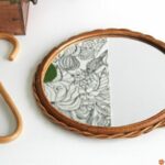 Miroir en rotin Carla