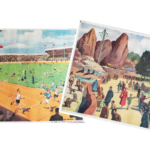 Affiche Sur le stade / Au Zoo