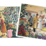 Affiche Chez la fleuriste / Le sapin de Noël