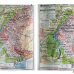 Affiche carte Région Alpestre