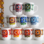 Série de 9 mugs Mobil