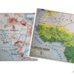 Affiche carte l’Afrique Noire