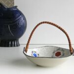 Coupelle design anse rotin