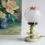 Luminaire globe verre Murano