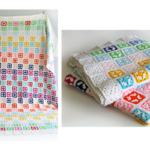 Couvre-lit patchwork crochet