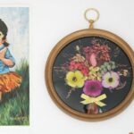 Médaillon fleurs séchées