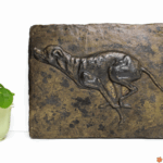 Bas relief Chien de chasse signé Boudin