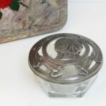 Pot verre et étain Art Déco