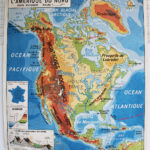 Photo 1 - Affiche carte Amérique du Nord / Asie