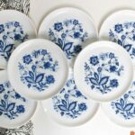 Assiette Arcopal Fleurs bleues