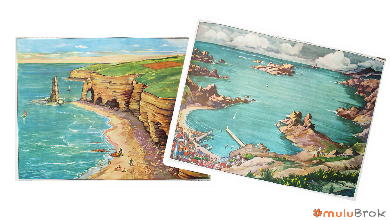 Affiche La côte à falaise / La côte à rochers