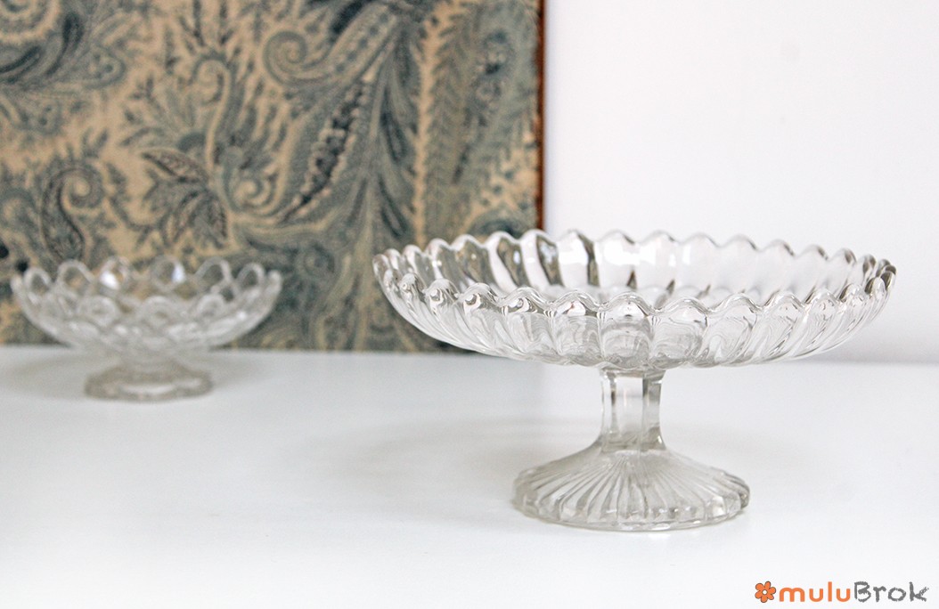 Compotier piédouche en verre