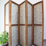 Photo 3 - Paravent bois et tissu cachemire