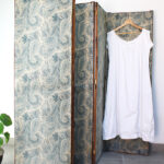 Photo 5 - Paravent bois et tissu cachemire