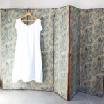 Photo 6 - Paravent bois et tissu cachemire