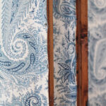 Photo 7 - Paravent bois et tissu cachemire