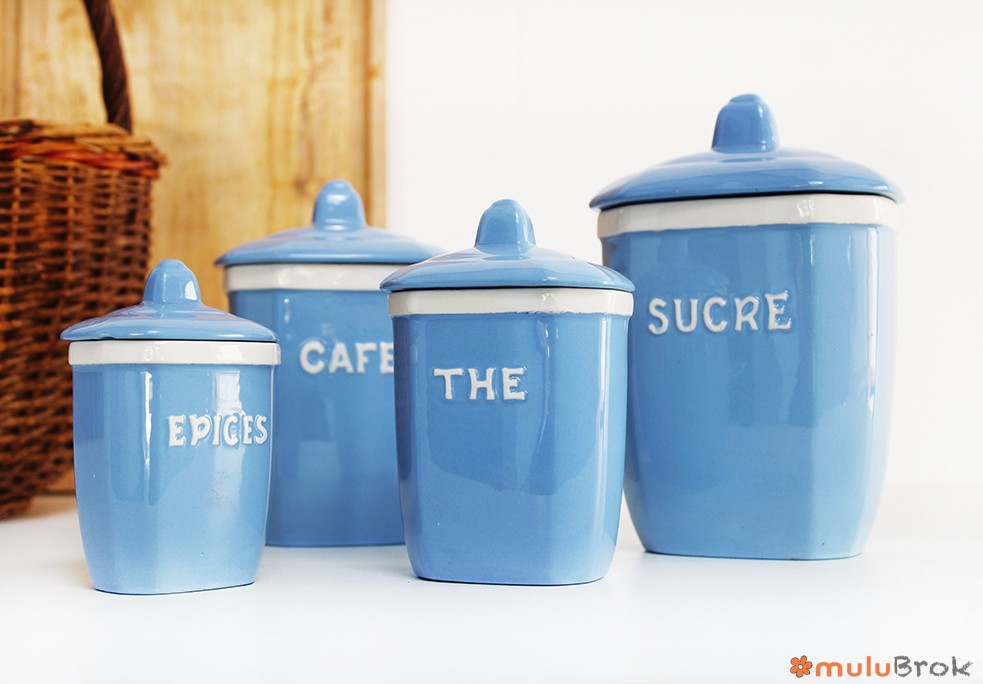 Pots à condiments Digoin & Sarreguemines