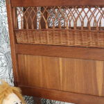 Photo 3 - Porte revues ou jouets bois et rotin