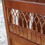 Photo 4 - Porte revues ou jouets bois et rotin