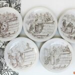 Assiette Creil Montereau Sujets musicaux