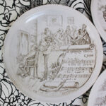 Photo 2 - Assiette Creil Montereau Sujets musicaux