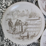 Photo 3 - Assiette Creil Montereau Sujets musicaux