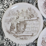 Photo 4 - Assiette Creil Montereau Sujets musicaux