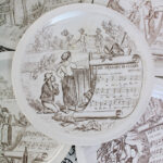 Photo 6 - Assiette Creil Montereau Sujets musicaux