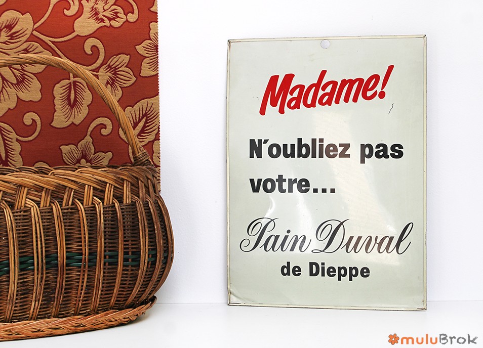 Tôle Pain Duval de Dieppe