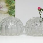 Pique fleurs en verre