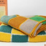 Jeté de lit Plaid patchwork laine