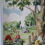 Photo 2 - Affiche La cueillette des champignons Un camarade blessé