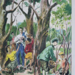 Photo 3 - Affiche La cueillette des champignons Un camarade blessé