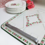 Photo 11 - Présentoir émaillé porte ustensiles Les Roses