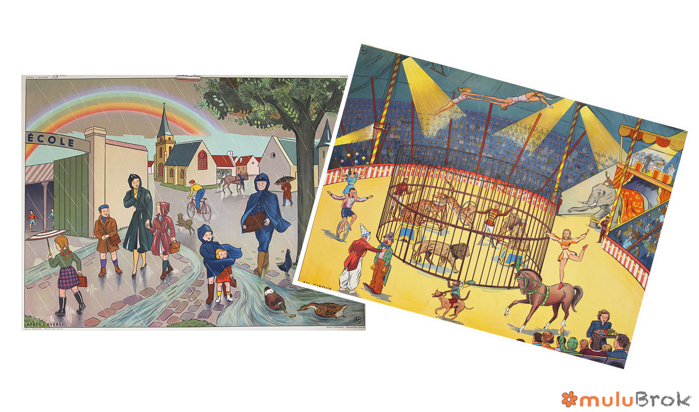 Affiche Au cirque Après l’averse