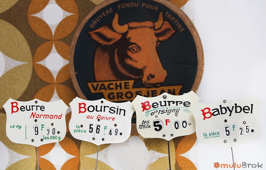 Etiquette de prix Fromagerie