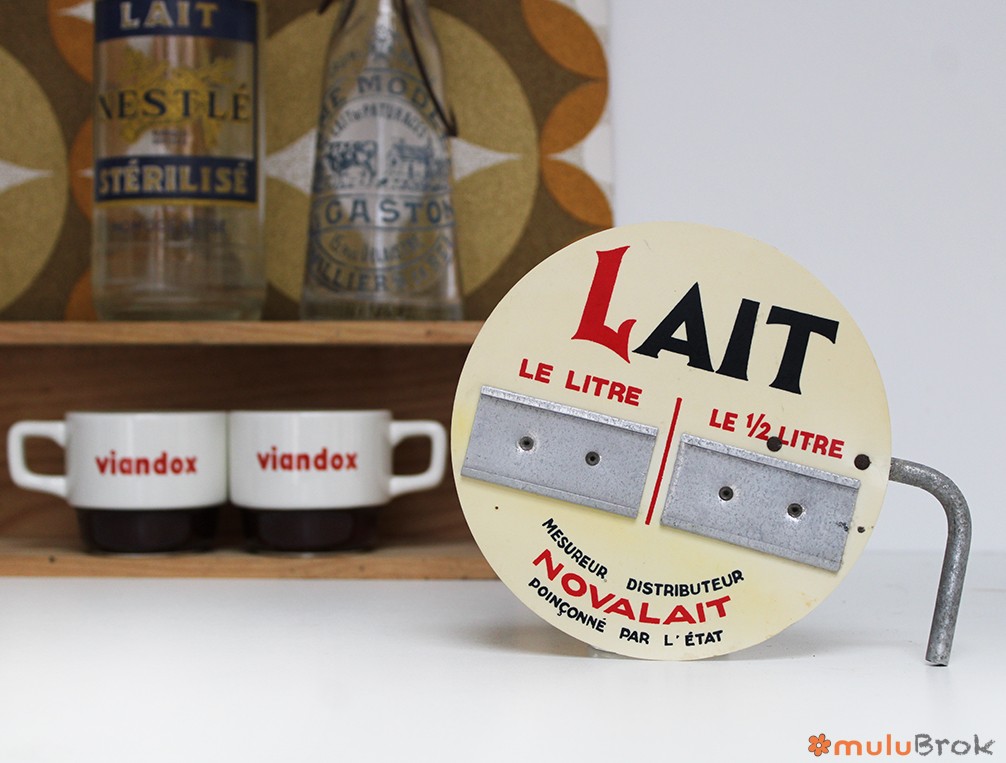 Pancarte prix Lait Novalait