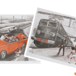 Affiche Le train en gare SNCF / L’automobile