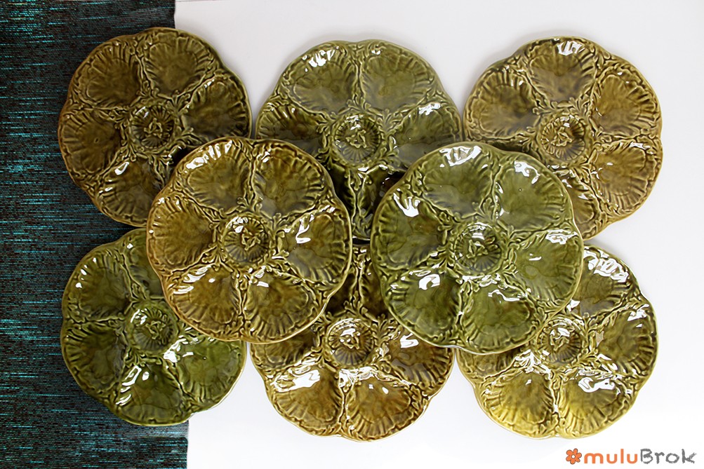 Assiette à huitres Gien