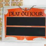 Pancarte ardoise Plat du Jour