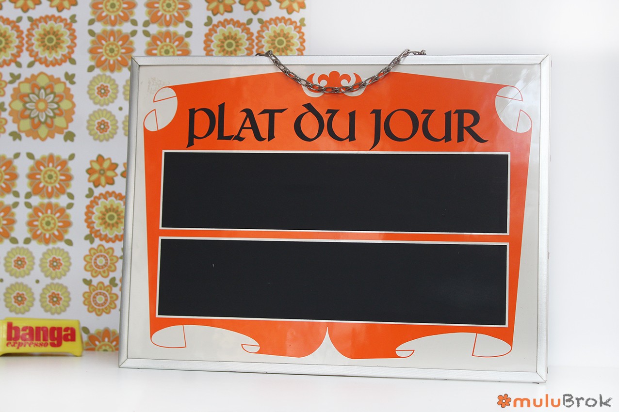 Pancarte ardoise Plat du Jour