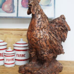 Photo 1 - Le coq sculpture signée Boudin